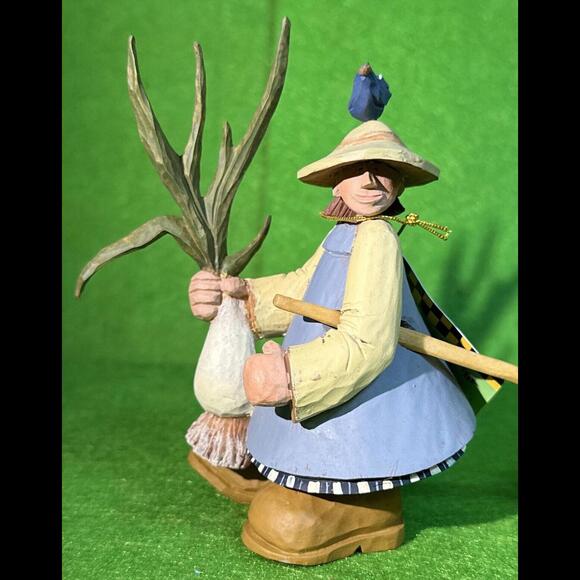 NIB Farmer’s Market By Williraye Studio BUMPER CROP  2pc Set GIRL PULLING WAGON - Picture 2 of 9